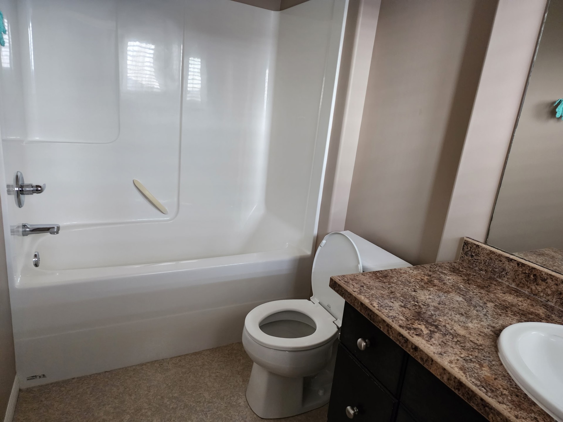 Bright bathroom after a deep clean